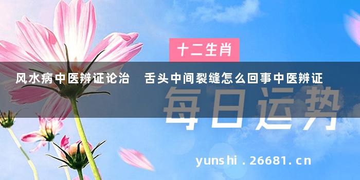 风水病中医辨证论治 舌头中间裂缝怎么回事中医辨证